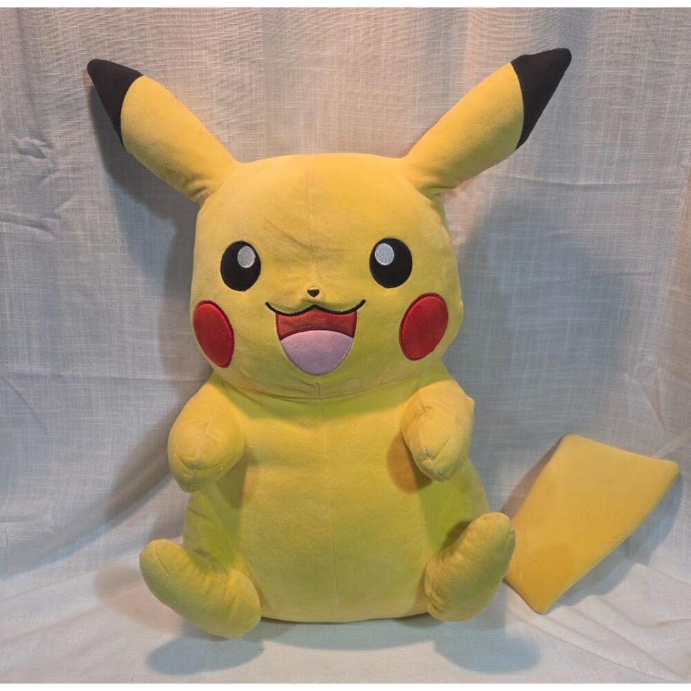 Pokemon Pikachu Large 20" Plush Stuffed Animal Yellow Official Licensed